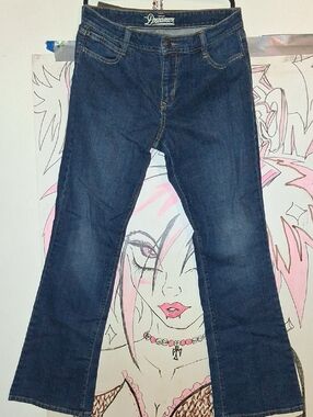 Old Navy Dreamers Dark Blue Wide Leg Jeans